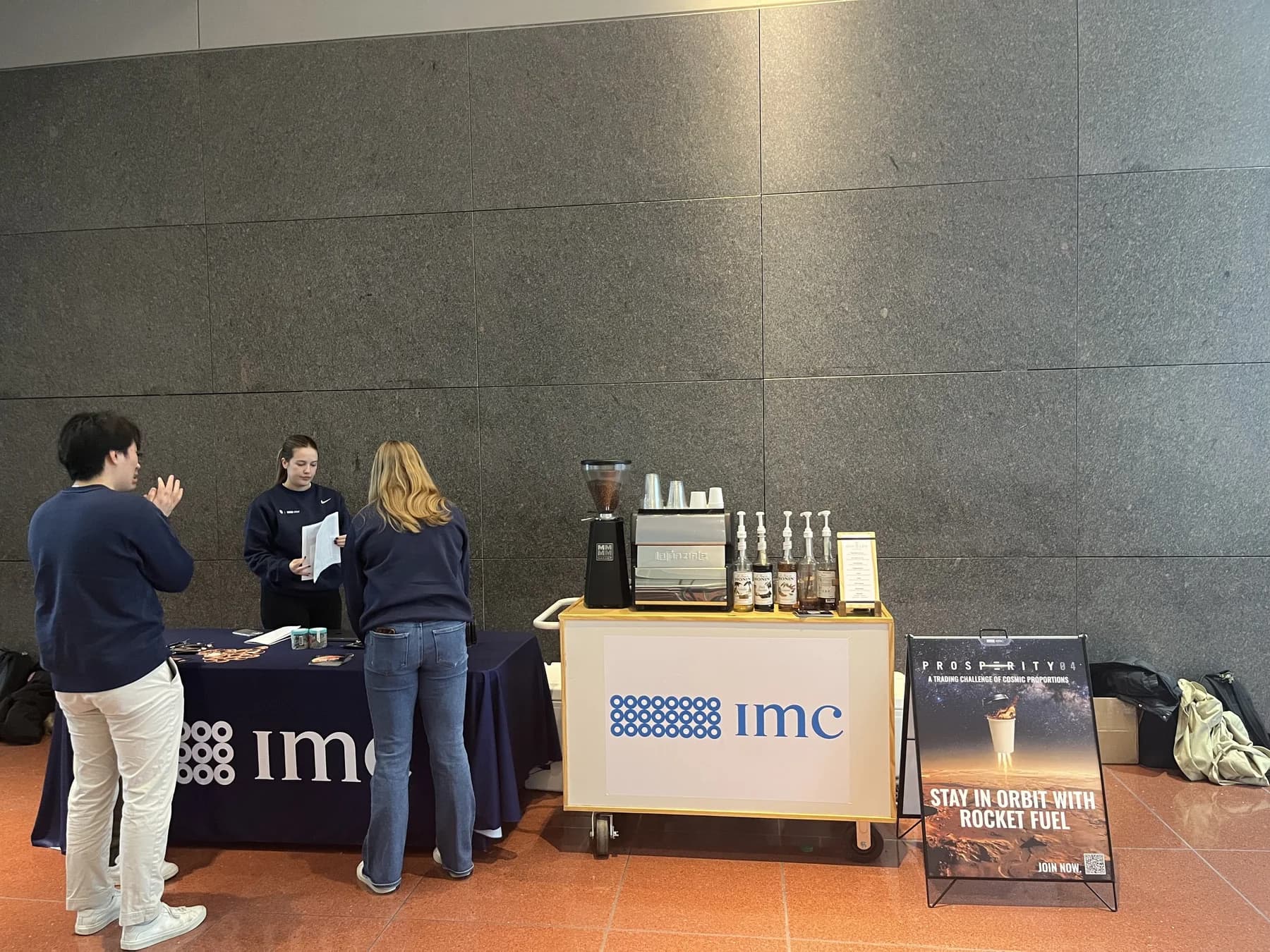 Mobile espresso catering setup at a corporate event in Pennsylvania
